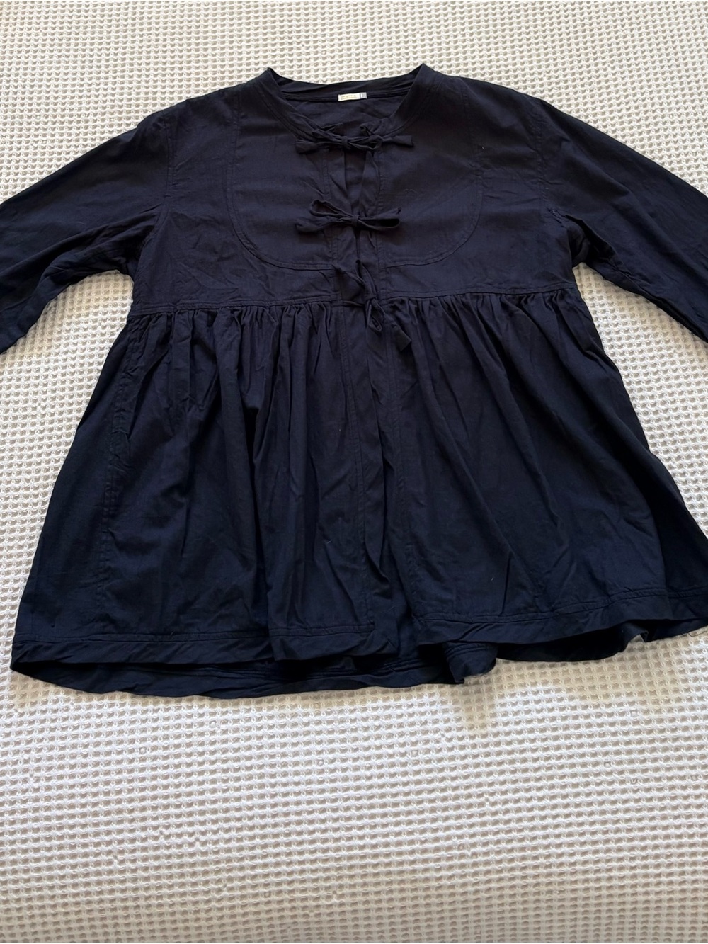 Vaibhav Matta Black Tie-Front Shirt